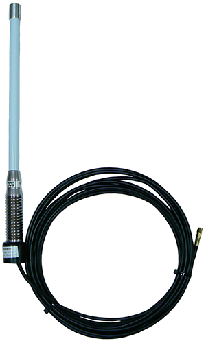 C-band 5G cellular antenna, parallel spring base , 3.4-3.6GHz, 20W, SMA male, FME-SMA-F adaptor, 8m RU240-UF, 6dBi – 400mm